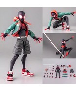 Spiderman Miles Morales PVC Action Figure Toy Across the Spider-Verse Co... - $38.28 CAD