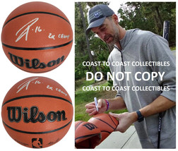 Pau Gasol Signed NBA Basketball COA Proof Autographed LA Lakers Bulls Spurs - £158.26 GBP