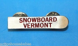 Ski Pin Badge Skiing Snowboard Vermont Red - £7.47 GBP