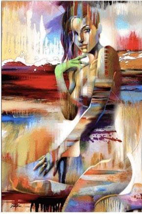 HQ Canvas Print Wall Art HORIZON WOMEN FRAME AVAILABLE Item image 3
