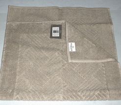 Sferra Pasha Stone 100% Turkish Cotton Bath Tub Mat Basketweave 20x35" New - $48.90