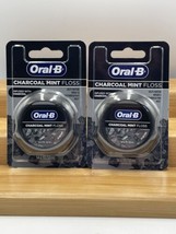 Oral B Charcoal Infused Mint Dental Floss, 54.6 Yard Each Sealed (Pack Of 2) - $14.01