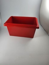 Tupperware 12&quot;x7&quot;×6&quot; RED Carry All Container 1431 - £9.29 GBP