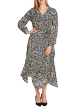 Nwt Vince Camuto Black Ivory Midi Career Wrap Dress Size L $159 - £67.16 GBP
