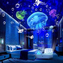 Ocean Star Sky Projection, Kids Night Light Projection, 360 Degree Rotating Gala - £41.12 GBP