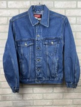 Wrangler Hero Men&#39;s Blue Jean Medium Wash Denim Jacket Sz S ch Truckers, Jacket - £21.71 GBP