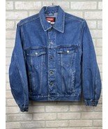 Wrangler Hero Men&#39;s Blue Jean Medium Wash Denim Jacket Sz S ch Truckers,... - £21.79 GBP