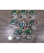 Lot of 8 Green Berets U.S. Army Special Forces Group Skull SFG Challenge... - $181.54 CAD