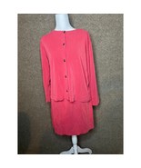 Ex Officio Skirt Suit Womens Medium Pink Knee Length Long Sleeve Outfit ... - $5.63