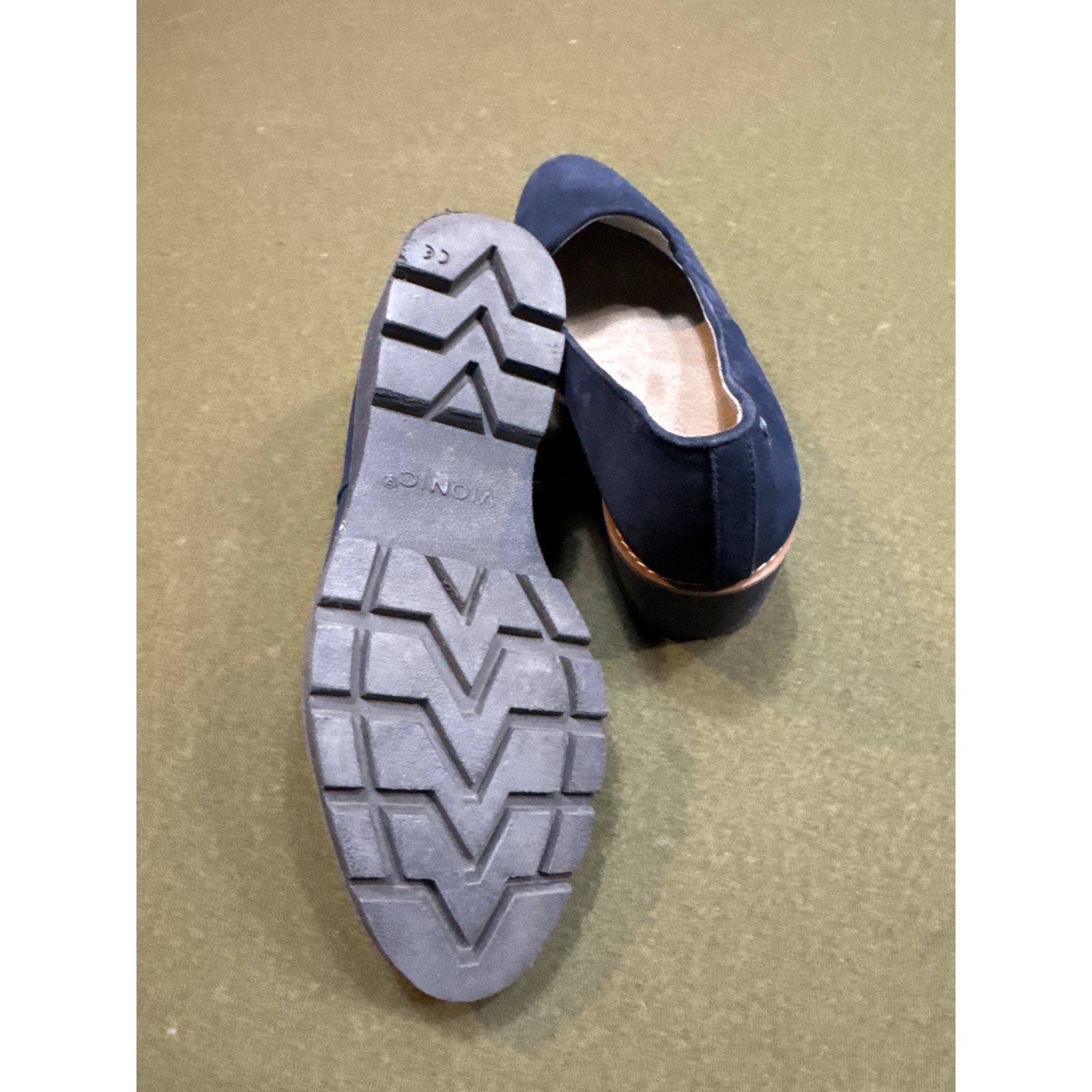 Vionic Water Repellent Wedges Willa Wedge Loafers Blue Cushioned Womens Size 8 Item image 4