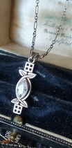 Vintage 1960 Ortak Renne Mackintosh Sterling Silver Necklace Full Hallmarks - $98.01
