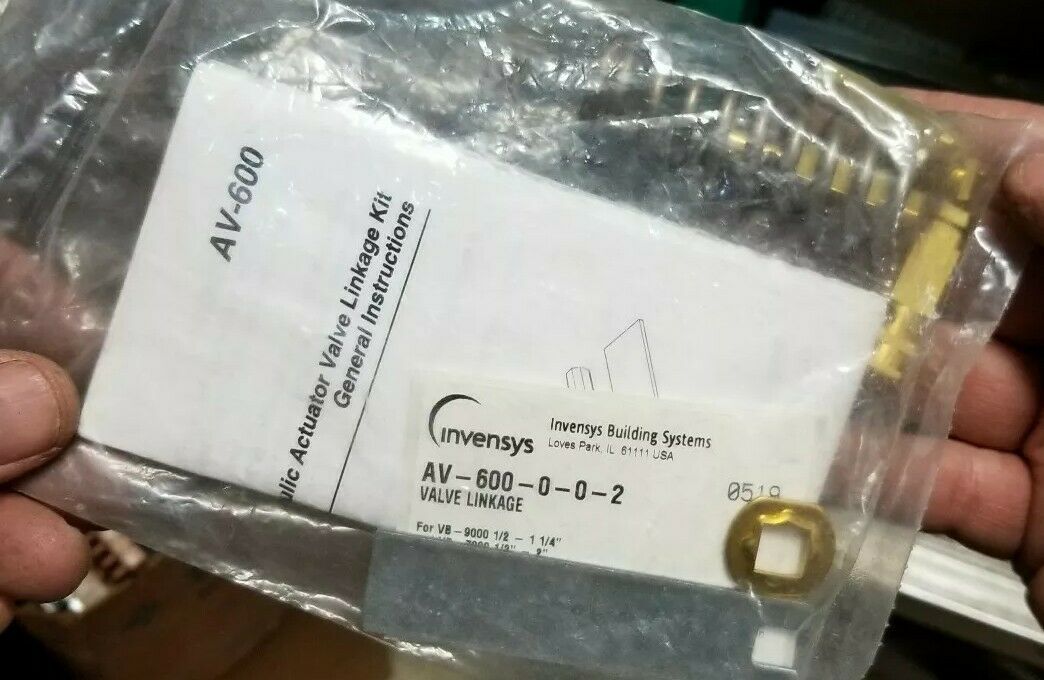 INVENSYS AV-600-0-0-2 VALVE LINKAGE KIT FOR HYDRAULIC ACTUATOR FNFP - $17.41