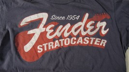 Fender Stratocaster Guitar T-SHIRT Xl Official Nice 100% Cotton Free Shipping - £12.45 GBP