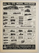 1970 Magazine Print Ad Model Railroad Train Associated Hobby Mfr Philadelphia,PA - £9.30 GBP