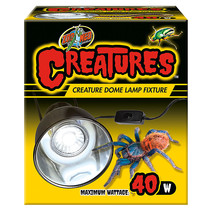 Zoo Med Creatures Creature Dome Lamp Fixture 40 watt Zoo Med Creatures C... - £19.19 GBP