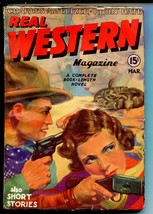 Real Western 03/1935-2ND ISSUE-RATTLESNAKE-BILLY The KID-GEORGE GROSS-fn/vf - £100.92 GBP