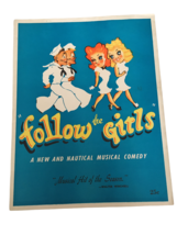 Follow the Girls Program Musical Souvenir 1944 Ticket Stub Jackie Gleaso... - $19.99