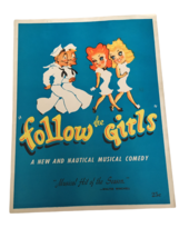 Follow the Girls Program Musical Souvenir 1944 Ticket Stub Jackie Gleaso... - £14.93 GBP