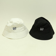 GAP Logo Bucket Hat Children Medium S/M White w/ Blue Logo - Black w/ Wh... - $10.62