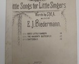 Daffodils by E J Biedermann Antique childrens sheet music c1884 piano Di... - $23.76