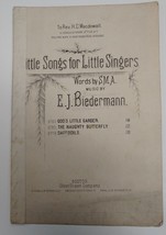 Daffodils by E J Biedermann Antique childrens sheet music c1884 piano Ditson - £18.99 GBP