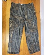 Vintage Trebark Camo Hunting Cargo Pants Faded Mens XL Made in USA Adjus... - $19.79