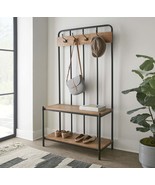 Camino Dark Brown Hall Tree | Entryway Storage &amp; Seating - $8,986.16 MXN