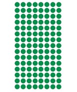 1/4&quot; GREEN Round Color Coding Inventory Label Dots Stickers MADE IN USA  - £1.58 GBP+