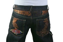 The Year Of Dtp Ludacris Disturbing Peace No Guerra Crudo Azul Jeans Nwt Talla: - £90.17 GBP