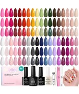beetles Gel Polish 44pcs Gel Nail Polish Set 36 Colors Nude White Hot Pi... - $55.97
