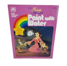 NEW VINTAGE DISNEY BEAUTY AND THE BEAST PAINT W WATER COLORING BOOK NOS ... - $14.25