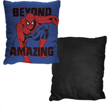Spider-Man Beyond Amazing 20&quot; Woven Jacquard Pillow Blue - £28.13 GBP