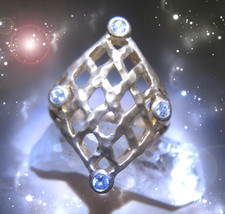 HAUNTED RING THE MOST POWERFUL MASTER GRID OF POWER HIGHEST LIGHT  OOAK MAGICK image 2
