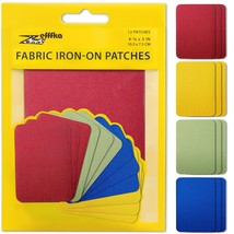 Premium Quality Fabric Iron-On Patches Inside & Outside Strongest Glue 100% Cott - £12.14 GBP