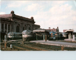Delaware And Hudson Rail Laurentian Albany NY Station Super Post Card 9 ... - £3.76 GBP