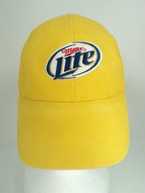 Miller Lite Beer Yellow Adjustable Trucker Hat - Excellent Condition! - £6.91 GBP
