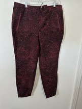 Lane Bryant On The Go Mid Rise Red Camo Ankle Pant Size 16 - $39.99