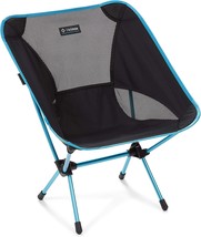 Black/Blue Helinox Chair One Original Lightweight, Small, Collapsible Camping - £114.26 GBP