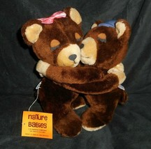 Vintage 1977 R Dakin Hugging Kissing Teddy Bears Stuffed Animal Plush Toy W/ Tag - $56.05