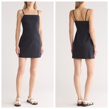 NWT Theory IWG Weekend Pinstripe Mini dress in Navy Size 0 Linen Blend - $85.00