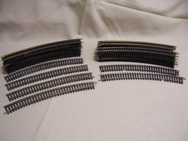 Lot of 35 Vintage Atlas HO Scale 18&quot; Radius Curve Track Sections 15 poor 20 fair - £15.78 GBP
