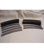 Lot of 35 Vintage Atlas HO Scale 18&quot; Radius Curve Track Sections 15 poor... - €17,30 EUR