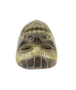 Vintage Hand Carved Wood Tribal Mask, Wall Hanging Wood Mask - $39.15