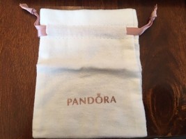 Pandora Gift Bag Anti tarnish Genuine White Pouch 3&quot; x  4&quot; BRAND NEW Rose Gold - £4.61 GBP