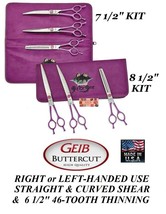 Geib Buttercut Gator Shear Scissor 3pc Professional Pet Grooming LEFT/RIGHT Hand - £231.80 GBP