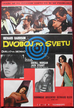 1966 Original Movie Poster Duello nel Mondo Ring Around the World Harrison YU - £47.33 GBP