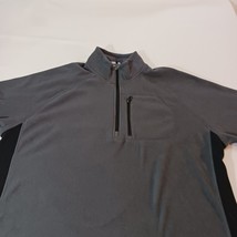 Starter RM34403 Men's Gray 1/4 Zip Long Sleeve Pullover Sweatshirt Size XL image 10