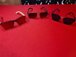 2 Pair Of Piranha Sunglasses + 1 Pair Unbranded W/ Polycarbonate Lenses ... - $18.69