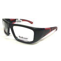 OnGuard Safety Goggles Eyeglasses Frames USH 110 Matte Black Red Z87-2 59-17-135 - £58.41 GBP