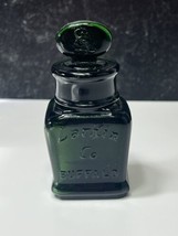 Vintage Embossed Emerald Green Larkin Soap Co Glass Bottle Buffalo NY W/... - $35.64